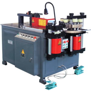 Three station multi functions bus bar making machine